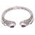 Multi-gemstone cuff bracelet, 'Shining Woman' - Balinese Multi-Gemstone Sterling Silver Cuff Bracelet thumbail