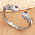 Multi-gemstone cuff bracelet, 'Shining Woman' - Balinese Multi-Gemstone Sterling Silver Cuff Bracelet (image 2b) thumbail