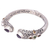 Multi-gemstone cuff bracelet, 'Shining Woman' - Balinese Multi-Gemstone Sterling Silver Cuff Bracelet (image 2f) thumbail