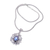 Cultured pearl pendant necklace, 'Blue Nature of Bali' - Blue Cultured Pearl Pendant Necklace from Bali