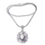 Cultured pearl pendant necklace, 'Pearly Nature of Bali' - Floral Cultured Pearl Pendant Necklace from Bali