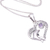 Amethyst pendant necklace, 'Lovina Vibes in Purple' - Balinese Amethyst & Sterling Silver Dolphin Pendant Necklace