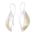 Gold accented sterling silver drop earrings, 'Golden Autumn Leaves' - Leaf-Shaped Drop Earrings with Gold Accents