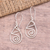 Sterling silver dangle earrings, 'Radiant Drop' - Sterling Silver Dangle Earrings Handcrafted in Bali