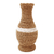 Natural fiber decorative vase, 'Rustic Life' - Brown and White Natural Fiber Hand-crafted Decorative Vase
