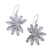 Sterling silver dangle earrings, 'Sugar Palm' - Balinese Sterling Silver Dangle Earrings with Palm Leaves