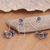 Ohrstecker und Manschettenohrringe aus Sterlingsilber - Blumenförmige Ohrstecker aus Sterlingsilber mit Ohrmanschetten