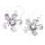 Aretes colgantes de perlas cultivadas - Aretes Colgantes de Plata de Ley y Perlas Cultivadas Grises