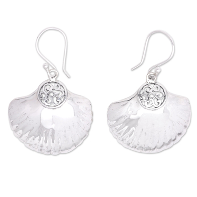Sterling silver dangle earrings, 'Shimmering Seashells' - Sterling Silver Seashells Dangle Earrings from Bali