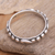 Sterling silver band ring, 'Sugar Orbs' - Sterling Silver Band Ring Crafted in Bali (image 2) thumbail