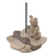 Wood incense holder, 'Prosperity Blessing' - Wood Incense Holder with Frog Hand-Carved in Bali