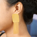 Gold-plated waterfall earrings, 'Sparkling Waterfall' - 22k Gold-Plated Waterfall Earrings from Bali