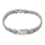 Pulsera colgante de plata de ley para hombre. - Pulsera de hombre balinesa hecha a mano con colgante de anillo