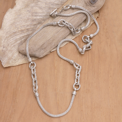Halskette aus Sterlingsilber - Handgefertigte Halskette aus Sterlingsilber aus Bali