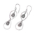 Sterling silver dangle earrings, 'Hanging Pears' - Sterling Silver Dangle Earrings with Pear-Shaped Motifs