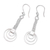 Sterling silver dangle earrings, 'Luminous Modernity' - Modern Sterling Silver Dangle Earrings from Java