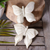 Wood wall art, 'Fly Butterfly' - Balinese Hibiscus Wood Wall Art with Hand-Carved Butterflies (image 2) thumbail