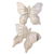 Wood wall art, 'Fly Butterfly' - Balinese Hibiscus Wood Wall Art with Hand-Carved Butterflies thumbail