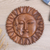 Wood relief panel, 'Divine Universe' - Hand-Carved Suar Wood Relief Panel with Sun and Moon Design (image 2) thumbail