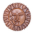 Wood relief panel, 'Divine Universe' - Hand-Carved Suar Wood Relief Panel with Sun and Moon Design thumbail