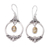 Citrine dangle earrings, 'Daylight Miracle' - Citrine and Sterling Silver Dangle Earrings Crafted in Bali thumbail