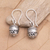 Sterling silver dangle earrings, 'Bali Orbs' - Sterling Silver Dangle Earrings Crafted in Bali (image 2) thumbail