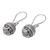 Sterling silver dangle earrings, 'Bali Orbs' - Sterling Silver Dangle Earrings Crafted in Bali (image 2b) thumbail