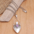 Amethyst pendant necklace, 'Luxurious Aroma' - Sterling Silver Amethyst Necklace with Bottle Pendant (image 2) thumbail