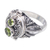 Peridot locket ring, 'Peace Box' - Sterling Silver Peridot Locket Ring from Bali (image 2d) thumbail
