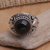 Onyx cocktail ring, 'Majestic Vitality' - Onyx Sterling Silver Cocktail Ring from Bali (image 2) thumbail