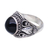 Onyx cocktail ring, 'Majestic Vitality' - Onyx Sterling Silver Cocktail Ring from Bali (image 2e) thumbail