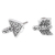 Sterling silver stud earrings, 'Trouble Arrow' - Sterling Silver Stud Earrings with Balinese Motifs thumbail