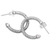 Sterling silver half-hoop earrings, 'Spiral Love' - Sterling Silver Half-Hoop Earrings from Bali