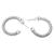 Sterling silver half-hoop earrings, 'Spiral Love' - Sterling Silver Half-Hoop Earrings from Bali