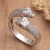 Men's amethyst ring, 'Honeymoon Snake' - Men's Amethyst and Sterling Silver Snake Ring from Bali (image 2) thumbail
