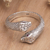 Men's amethyst ring, 'Honeymoon Snake' - Men's Amethyst and Sterling Silver Snake Ring from Bali (image 2b) thumbail