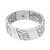 Sterling silver band ring, 'The Ocean' - Balinese Men's Sterling Silver Band Ring with Wave Motif (image 2c) thumbail