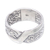 Men's sterling silver band ring, 'The Ocean in Kelingking' - Men's Sterling Silver Band Ring with Wave Motif from Bali (image 2c) thumbail