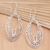 Sterling silver filigree dangle earrings, 'Garden Story' - Sterling Silver Floral Filigree Dangle Earrings from Bali