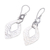 Sterling silver dangle earrings, 'Hope Diamonds' - Sterling Silver Diamond-Shaped Dangle Earrings from Bali