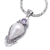 Amethyst and cultured pearl pendant necklace, 'Pearly Purple Queen' - Amethyst and Cultured Pearl Sterling Silver Pendant Necklace