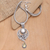 Collar colgante de citrino y perlas cultivadas - Collar Colgante de Plata de Ley con Citrino y Perla