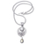 Collar colgante de citrino y perlas cultivadas - Collar Colgante de Plata de Ley con Citrino y Perla