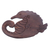 Coconut shell soap dish, 'Serene Seahorse' - Aquatic Coconut Shell Soap Holder Hand Carved in Bali