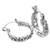 Sterling silver hoop earrings, 'Bali Casual' - Sterling Silver Hoop Earrings with Swirls Crafted in Bali (image 2d) thumbail