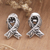 Sterling Silver Drop Earrings, 'Lucky Ribbons' - Ribbon Sterling Silver Drop Earrings Crafted in Bali