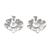 Sterling silver stud earrings, 'Simply Orchids' - Balinese Orchid Sterling Silver Fashion Stud Earrings