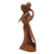 Wood sculpture, 'Graceful Hug' - Hand-Carved Suar Wood Sculpture with Loving Couple (image 2b) thumbail