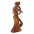 Wood sculpture, 'Graceful Hug' - Hand-Carved Suar Wood Sculpture with Loving Couple (image 2c) thumbail