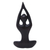Wood sculpture, 'The Sky' - Hand-Carved Suar Wood Meditation Sculpture in Brown (image 2d) thumbail